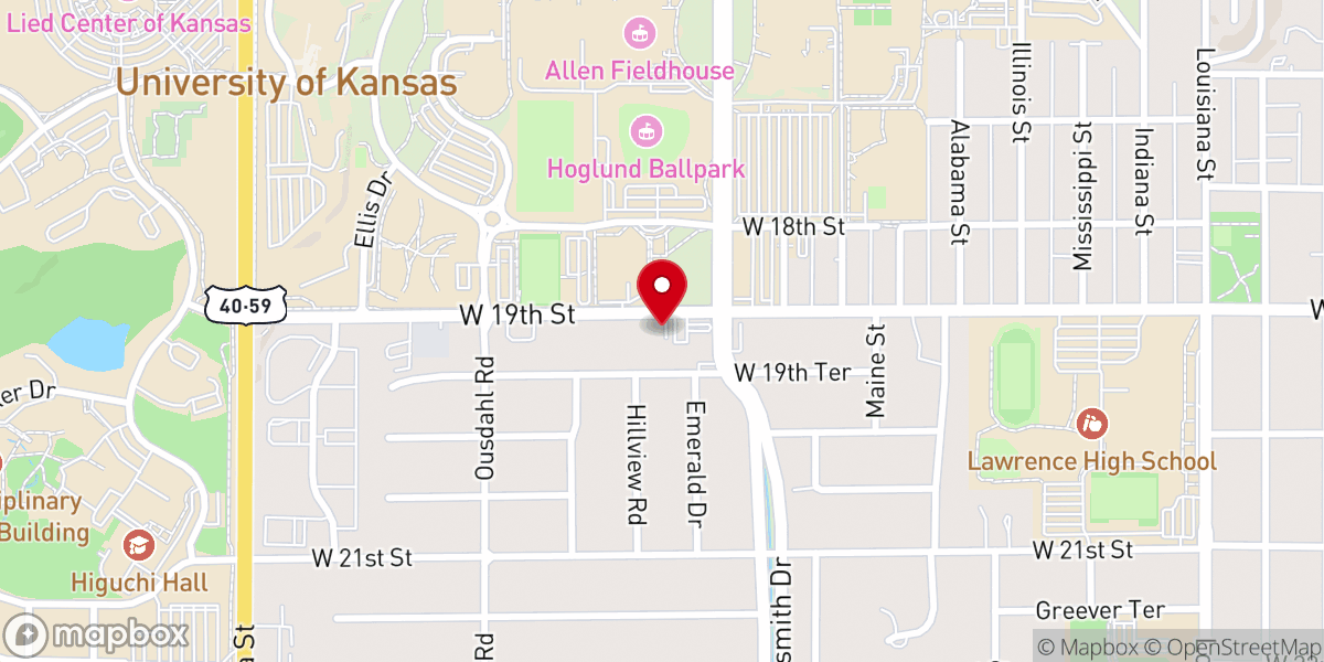 Map showing location of Lutheran Campus Ministry