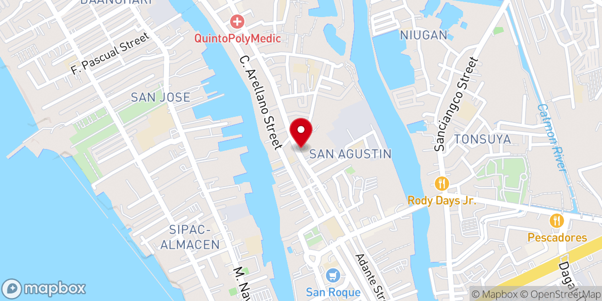 Map showing location of Malabon Central United Methodist Church
