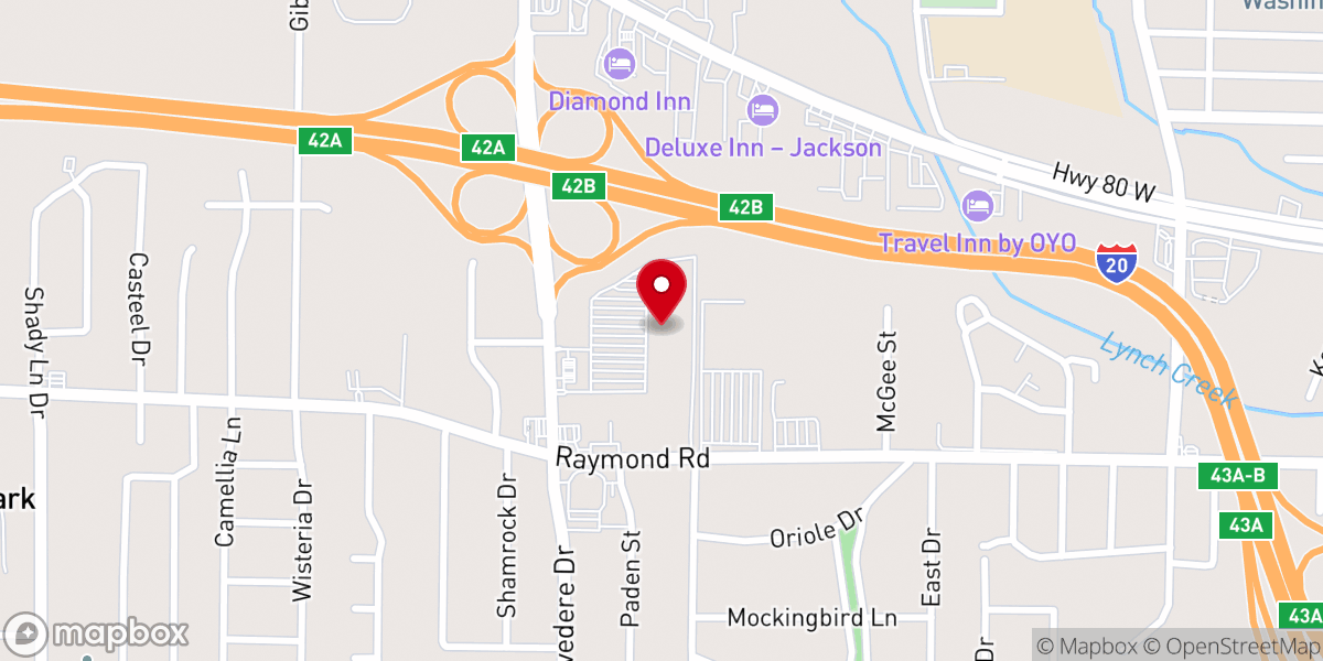 Map showing location of New Horizon Church