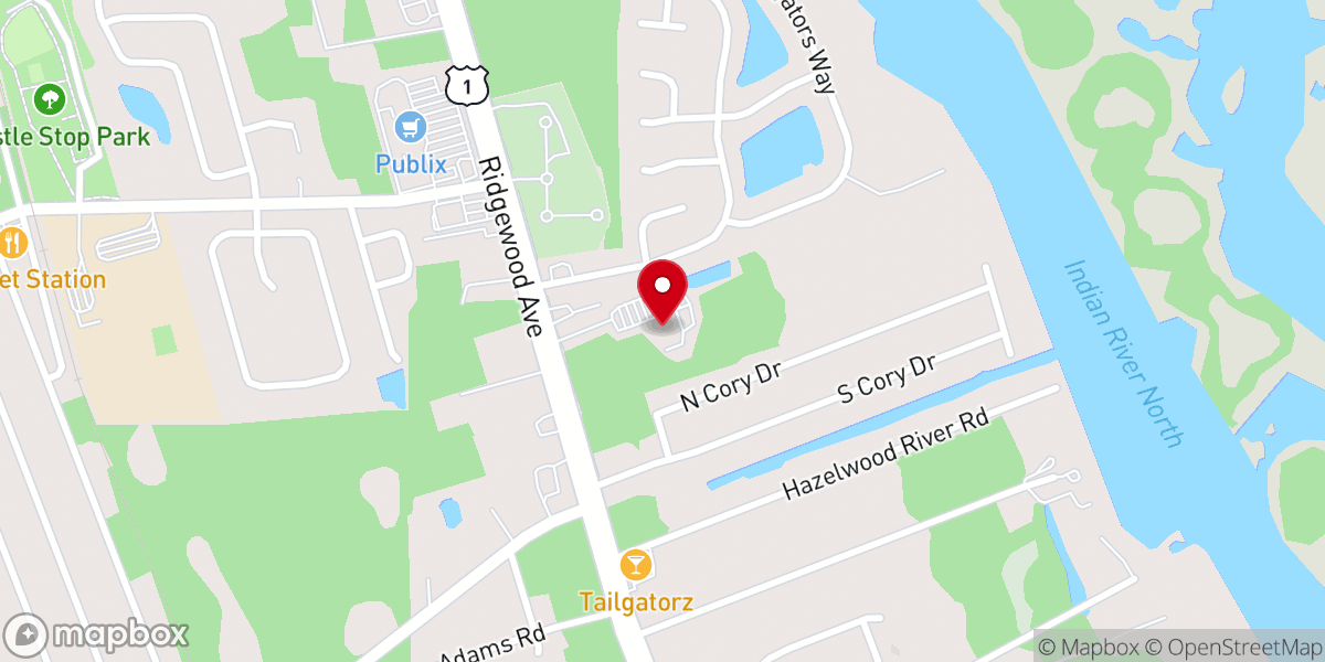 Map showing location of St. Gerard Catholic Church