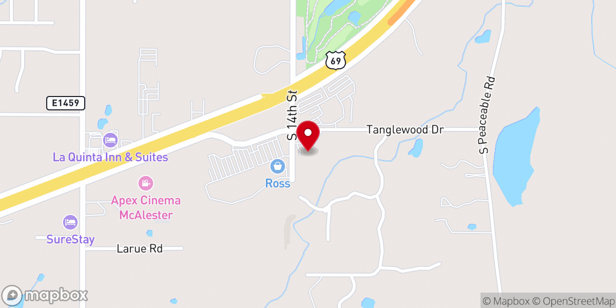 Map showing location of New Beginnings Church