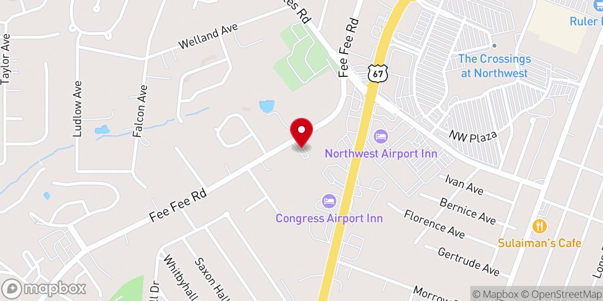 Map showing location of Sutter Presbyterian Church