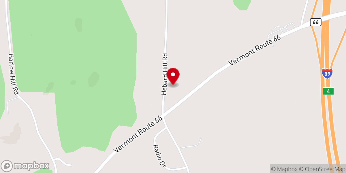 Map showing location of Green Mountain Gospel Chapel