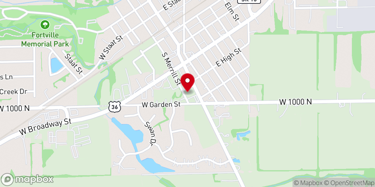 Map showing location of St Thomas Catholic Church
