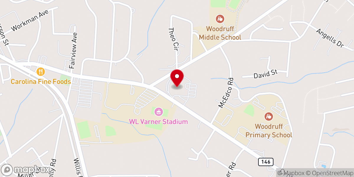 Map showing location of WFBC Christian Learning Center