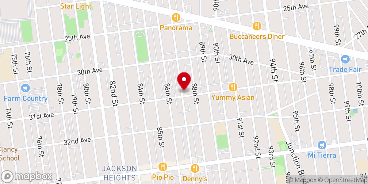 Map showing location of Atonement Lutheran Church - Food Distribution Center