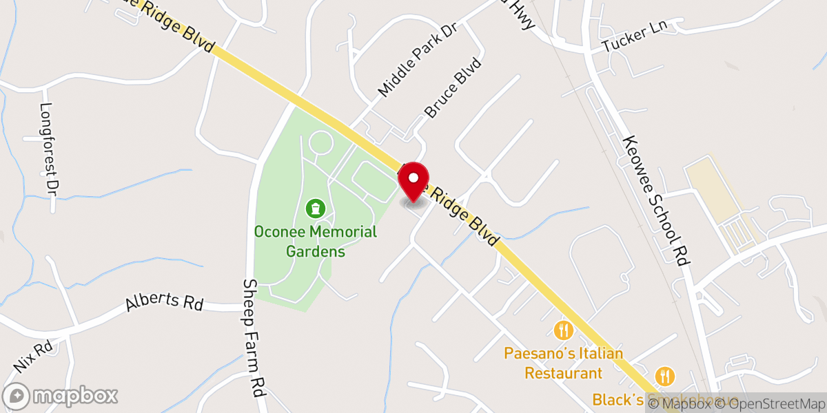 Map showing location of Bountyland Church of God