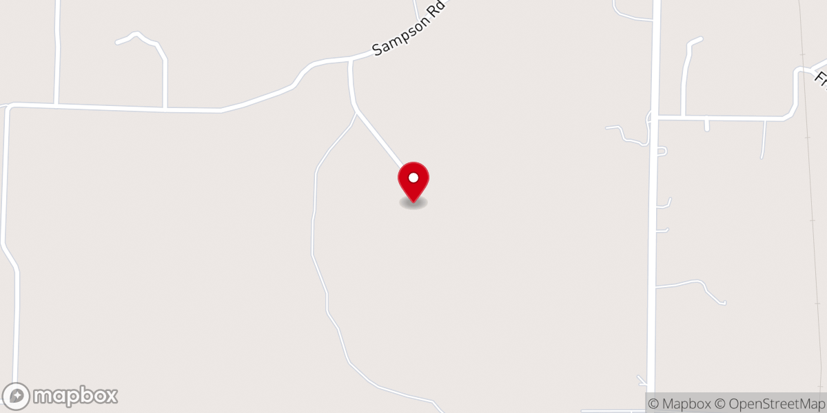 Map showing location of New Bethel Primitive Baptist Church