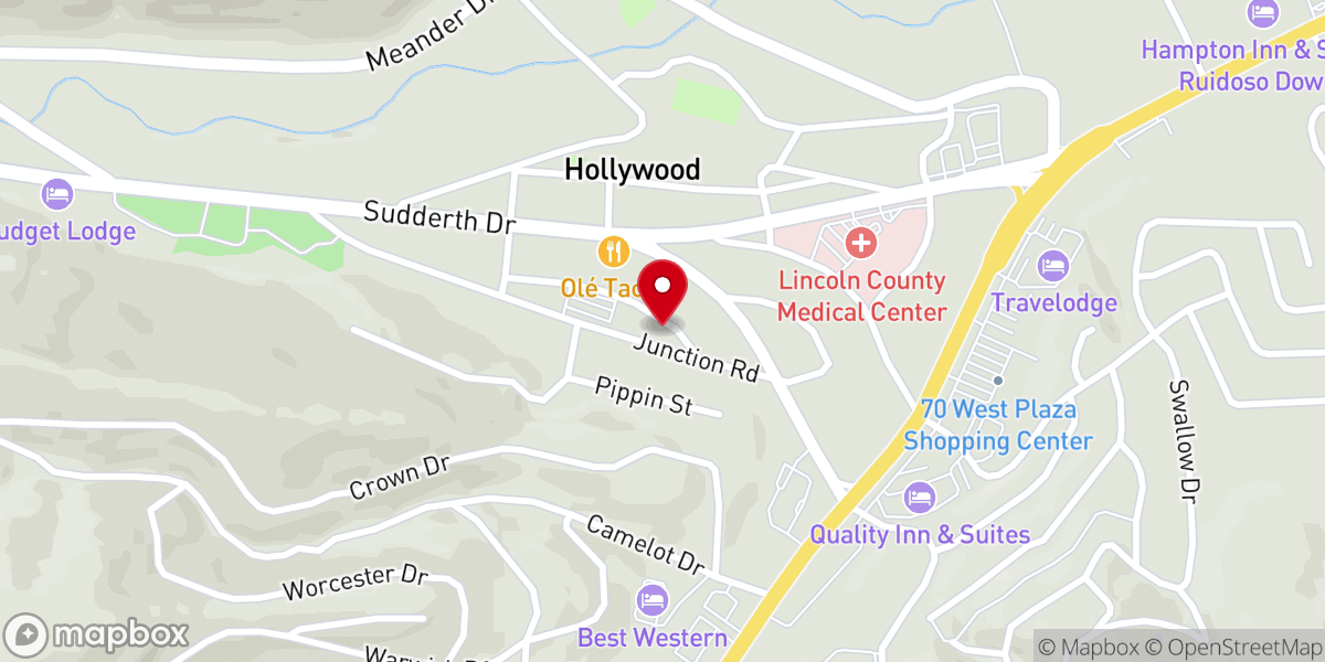 Map showing location of St. Eleanor Parish Hall & Offices