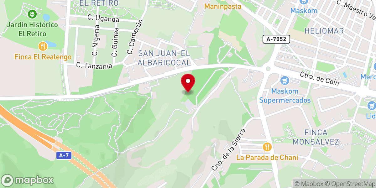 Map showing location of Ermita de San Isidro Labrador