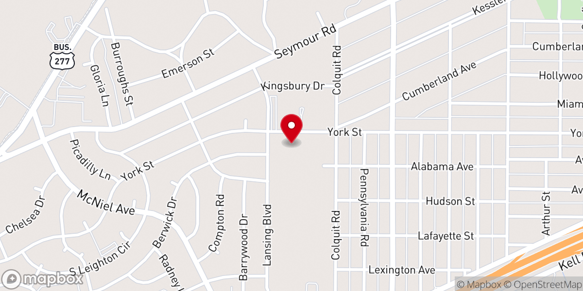 Map showing location of Our Lady Queen of Peace