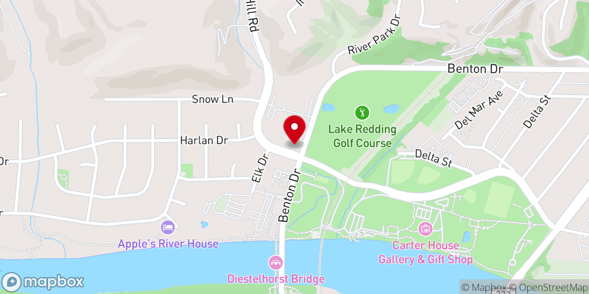 Map showing location of All Saints' Episcopal Church