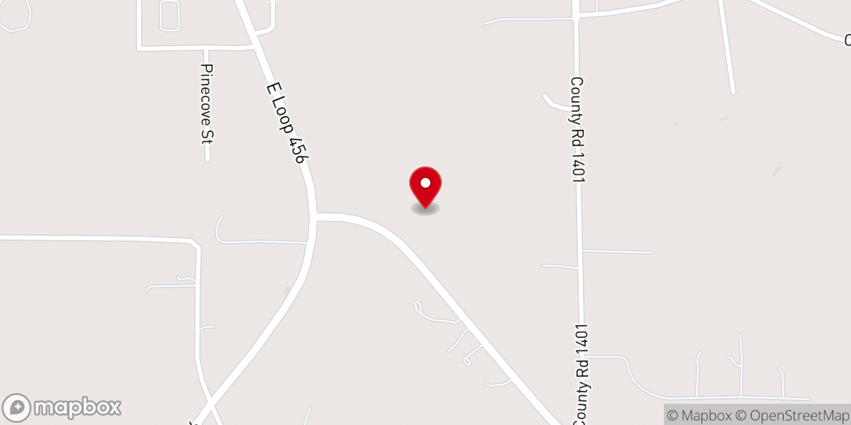 Map showing location of Woodland Heights Baptist Church