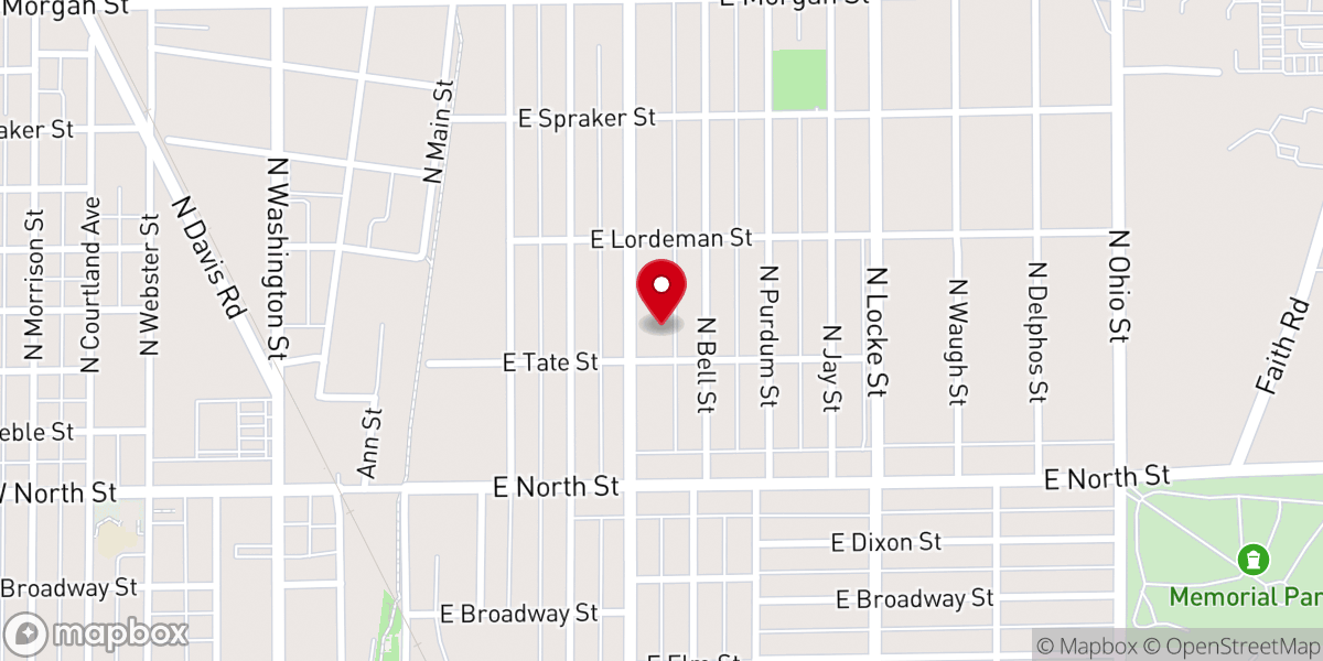 Map showing location of Reach Church Kokomo