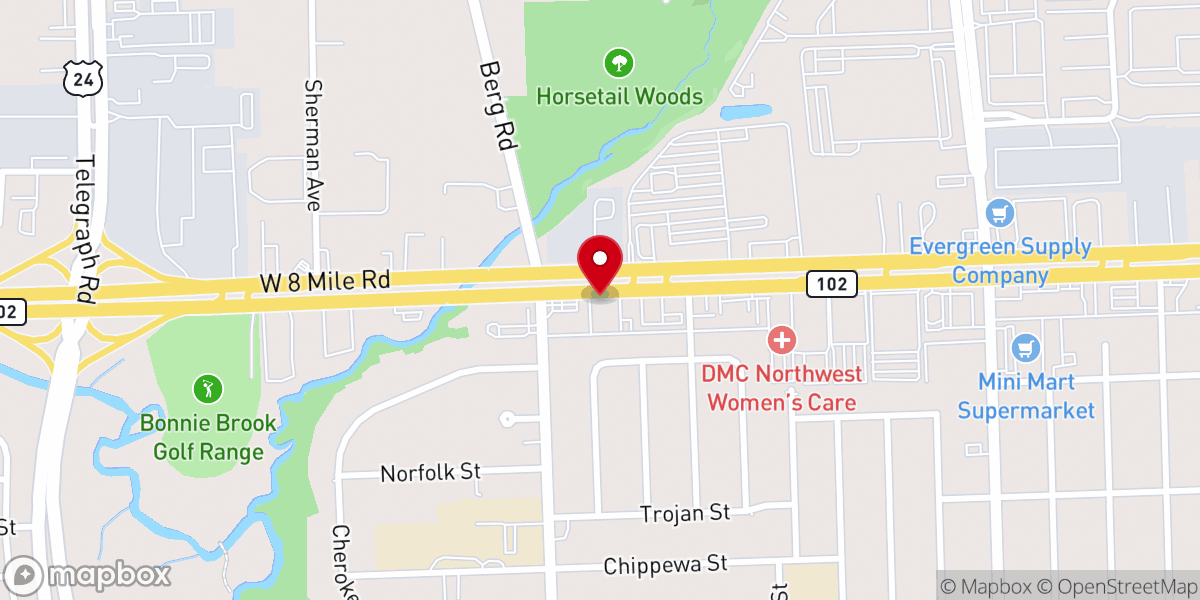 Map showing location of First Baptist World Changers