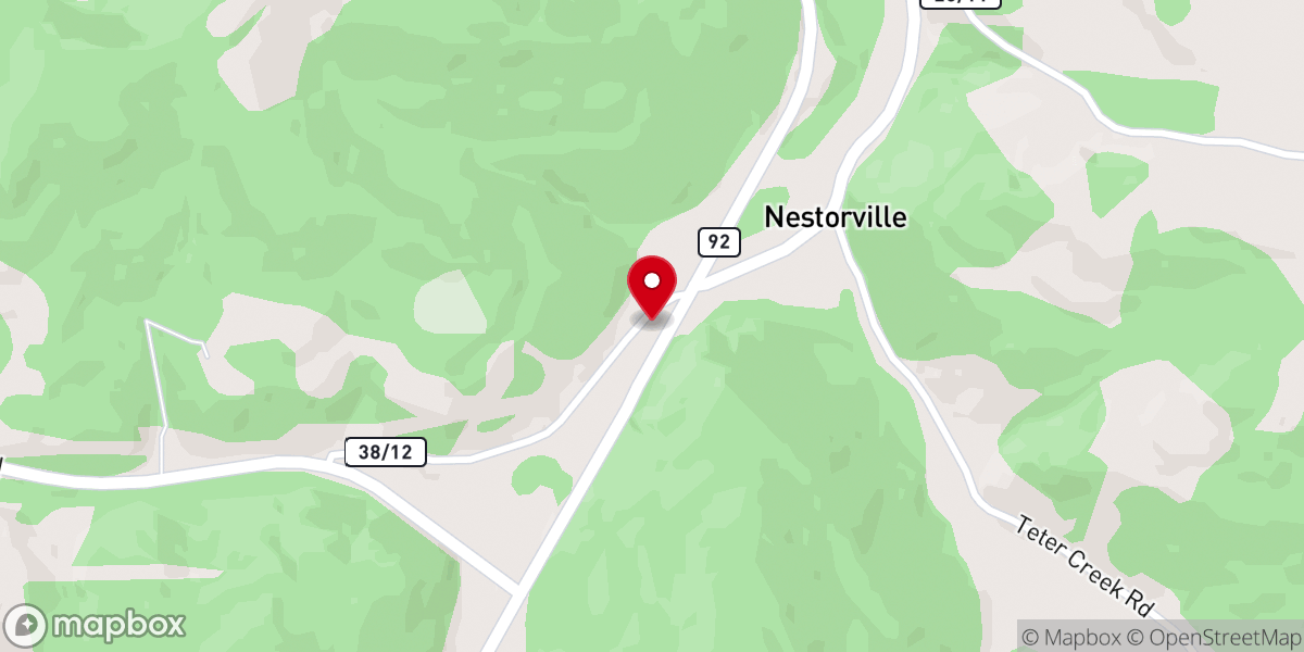 Map showing location of Camp Valley Church