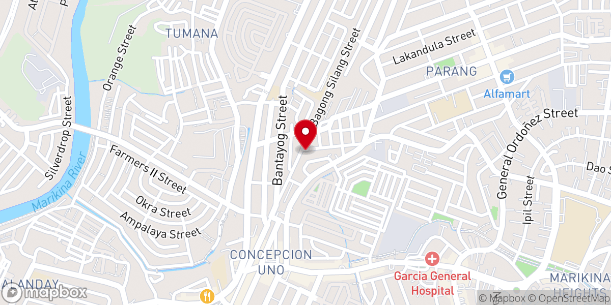 Map showing location of Paraiso Baptist Church