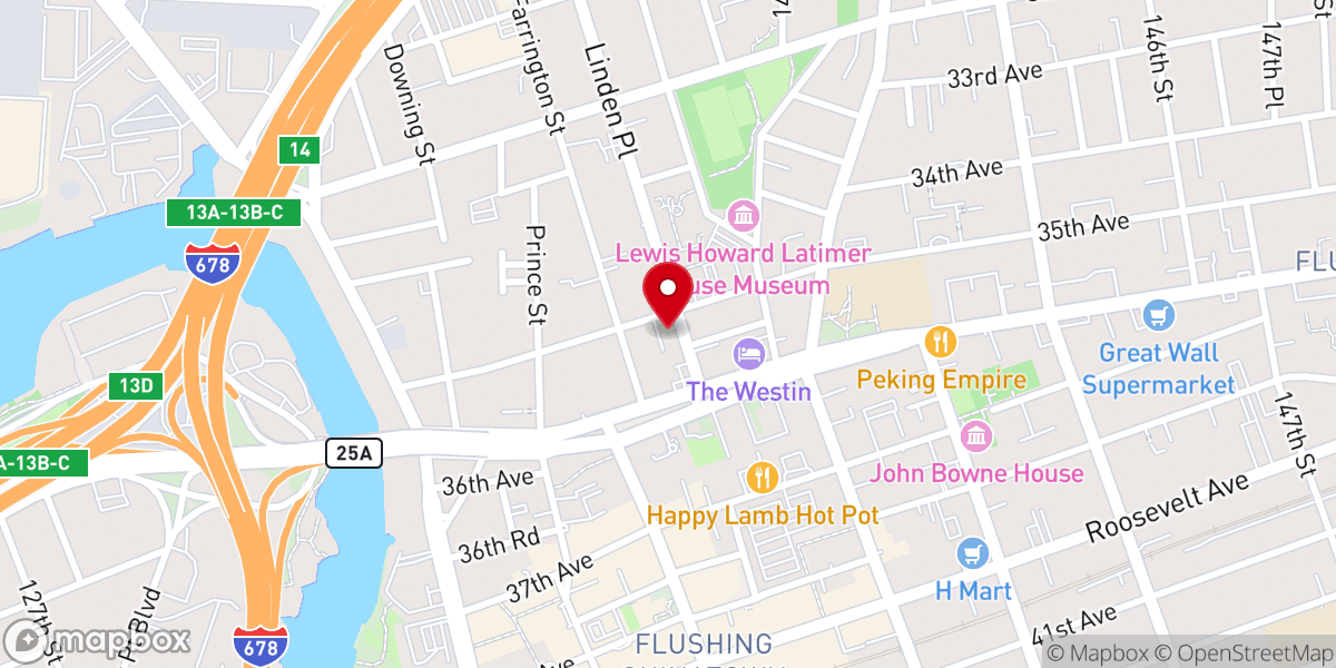 Map showing location of Queens Christian Alliance Church