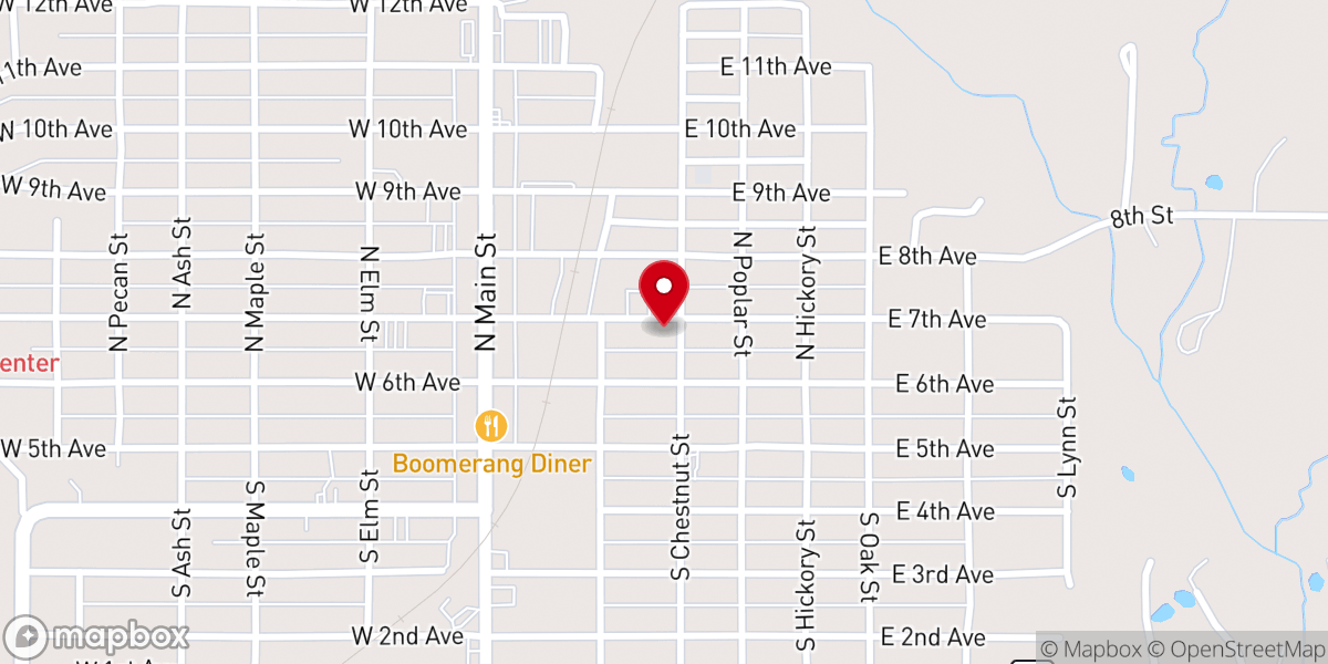 Map showing location of BRISTOW FIRST UNITED METHODIST CHURCH