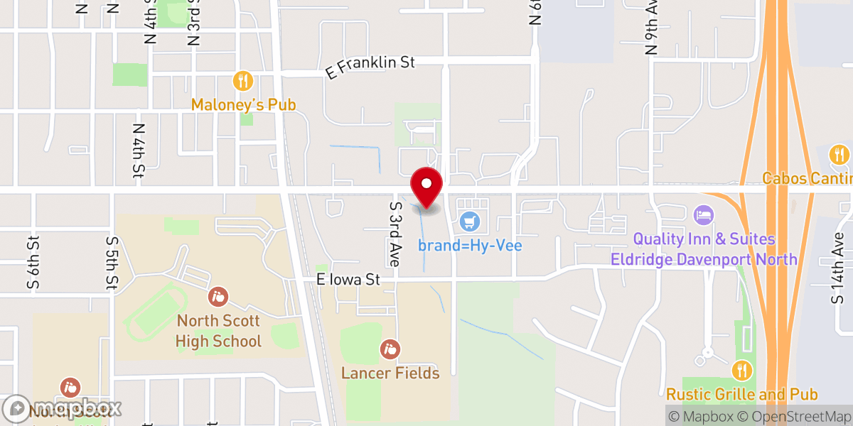Map showing location of Sips Coffee Eldridge