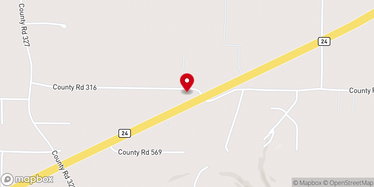 Map showing location of New Freedom Church