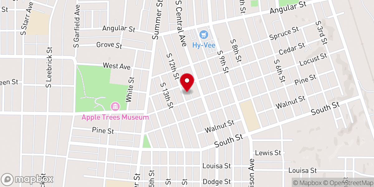 Map showing location of Heritage Baptist Church - Burlington