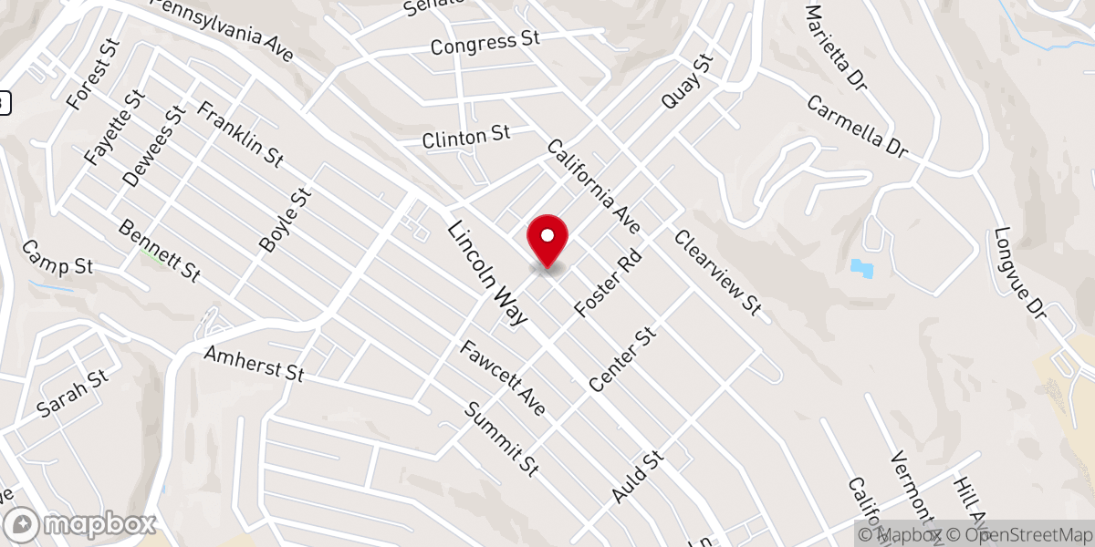 Map showing location of Bryn Mawr Church of Christ