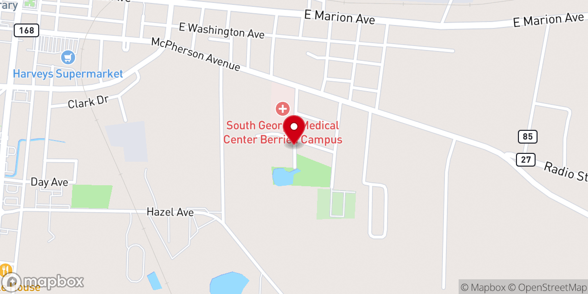 Map showing location of Saint Marys Catholic Church