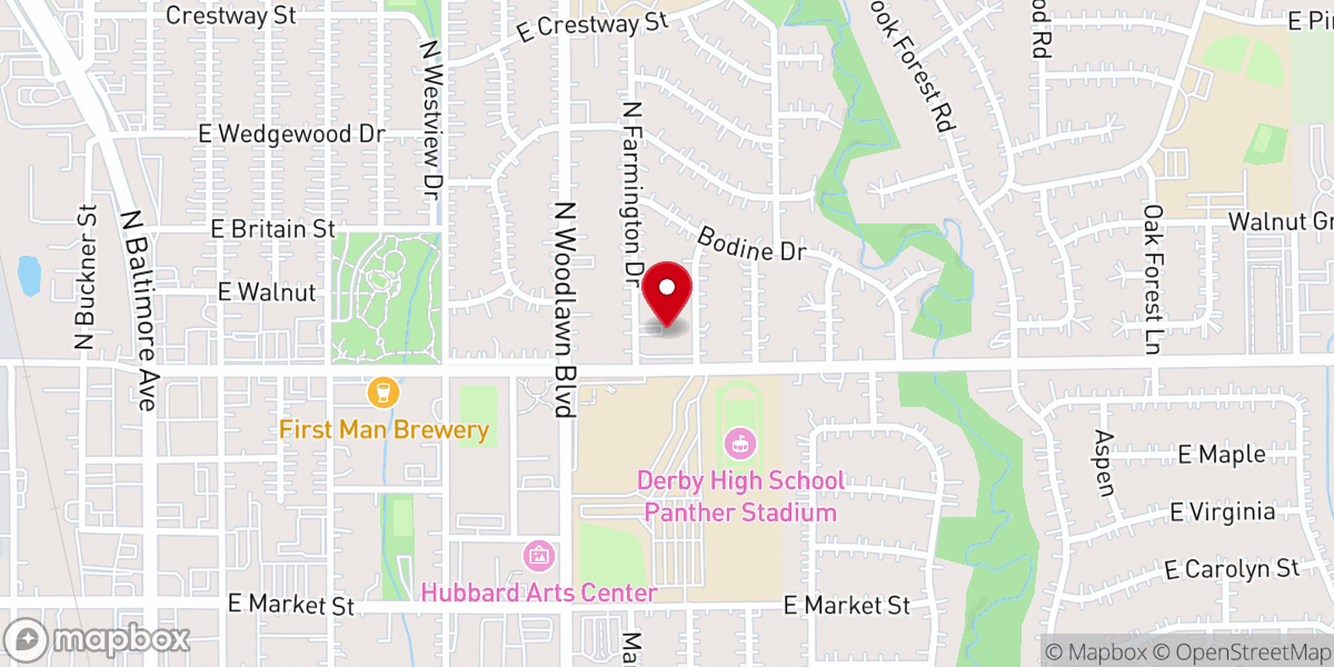 Map showing location of Madison Avenue United Methodist