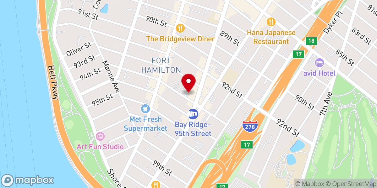 Map showing location of Bethel Presbyterian Reformed Church