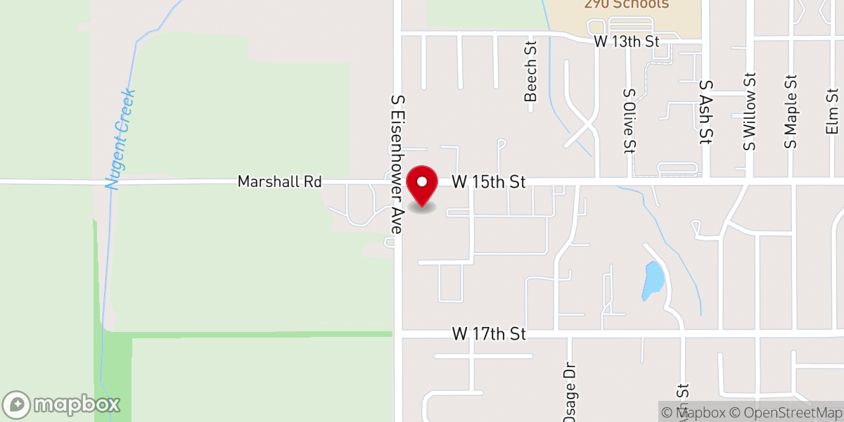 Map showing location of Faith Lutheran Church and Preschool