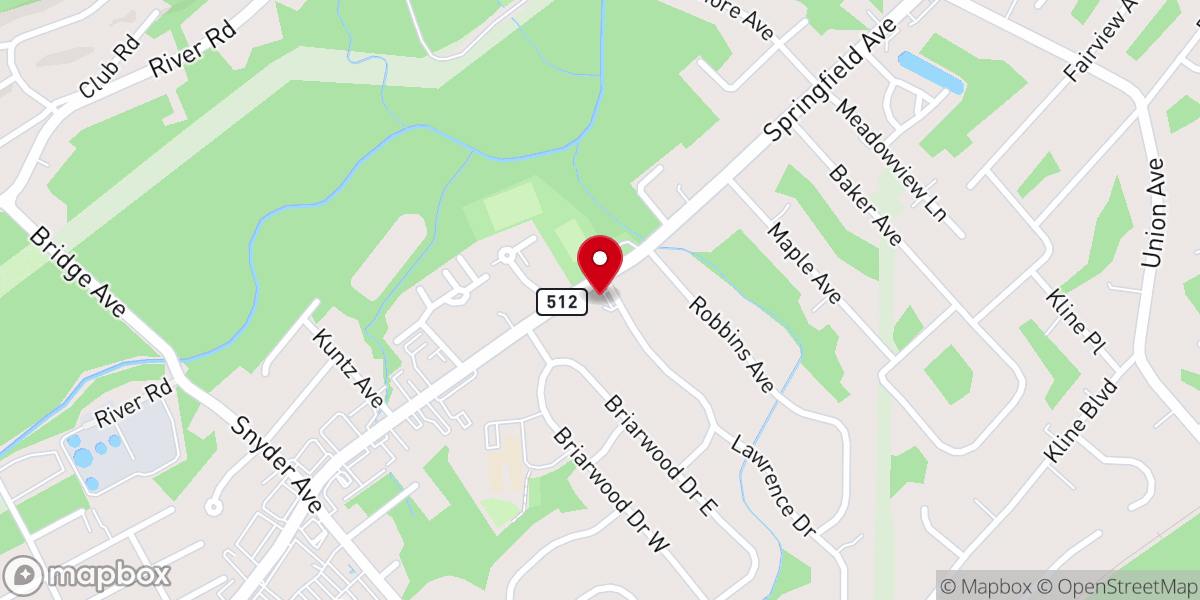 Map showing location of Faith Chapel