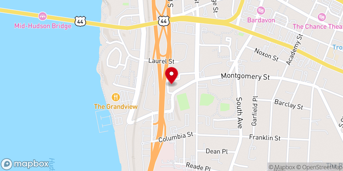 Map showing location of Hungarian Reformed Church