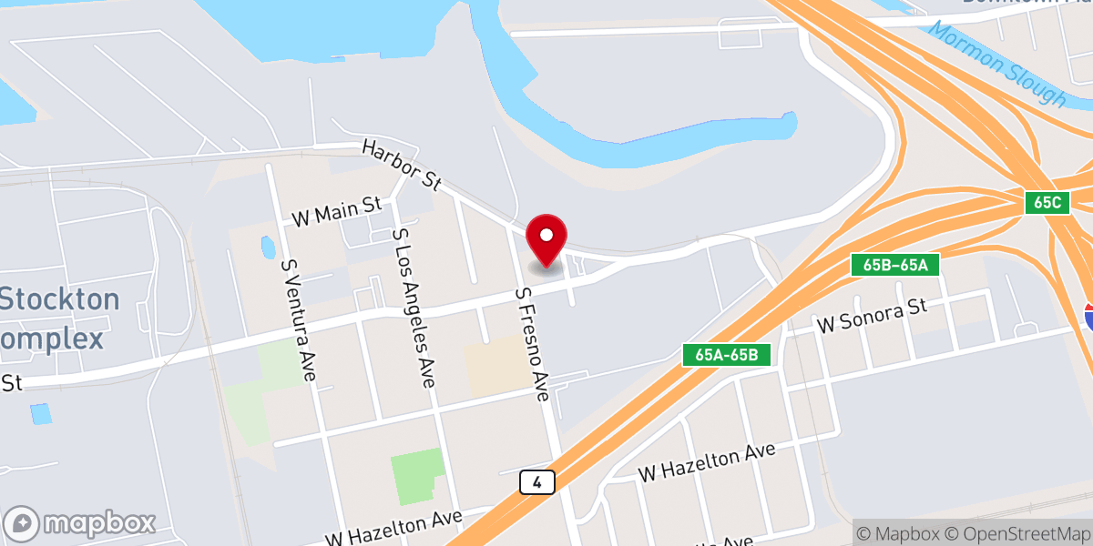 Map showing location of Church of God in Christ