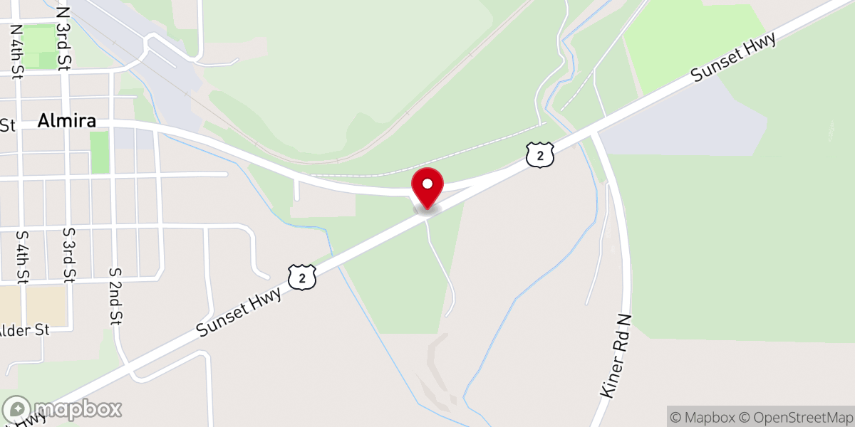 Map showing location of U.S. Rte 2