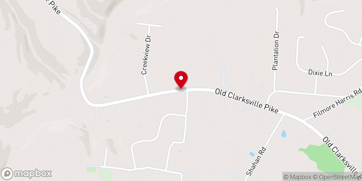 Map showing location of Mount Lebanon Church