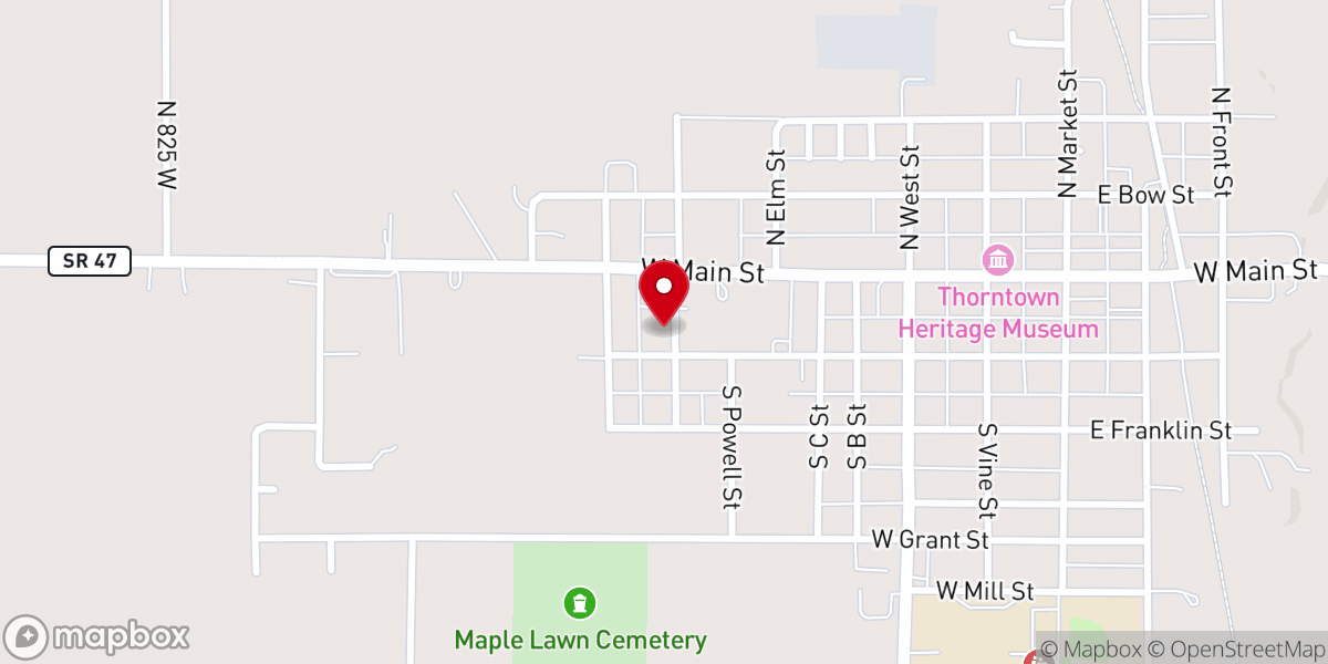 Map showing location of New Beginnings Fellowship