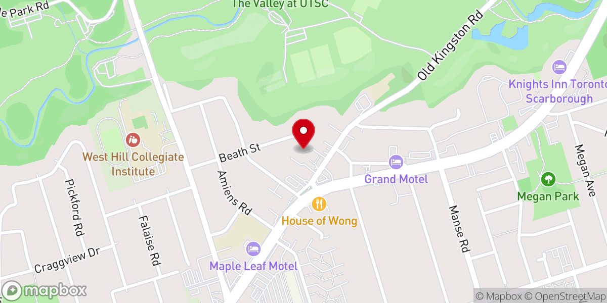 Map showing location of Epiphany Lutheran Church