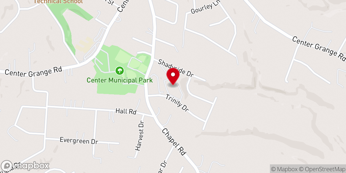 Map showing location of St. Frances Cabrini Church - Mary, Queen of Saints