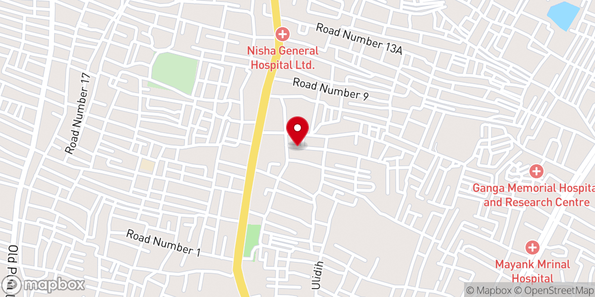 Map showing location of North Western G.E.L. Church