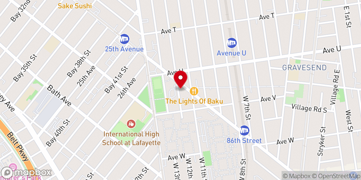 Map showing location of Christ Temple United Baptist Church