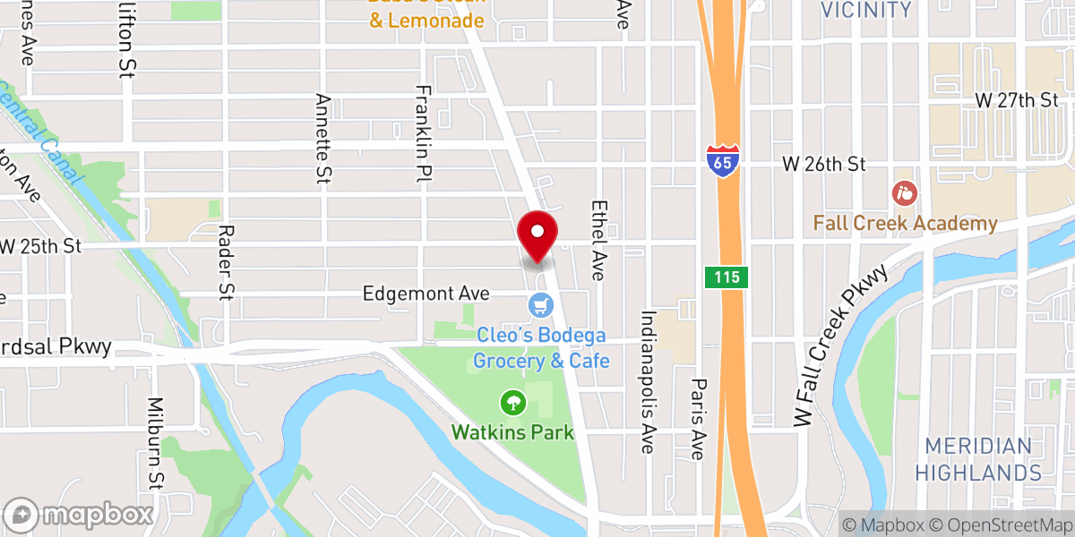 Map showing location of St. Anthony's Spiritual Temple