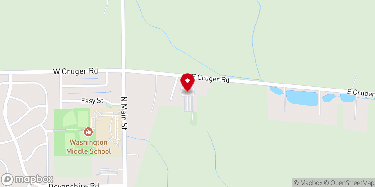 Map showing location of Washington Apostolic Christian Church