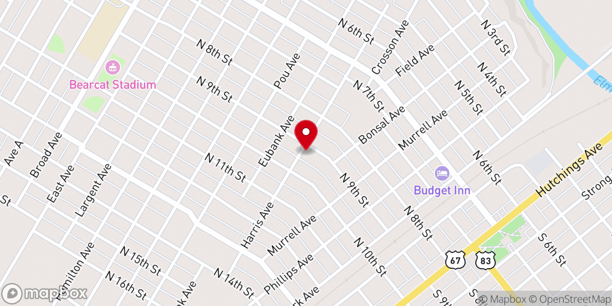 Map showing location of Grace Fellowship Church