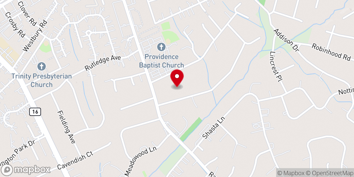 Map showing location of Leighton Ford Ministries