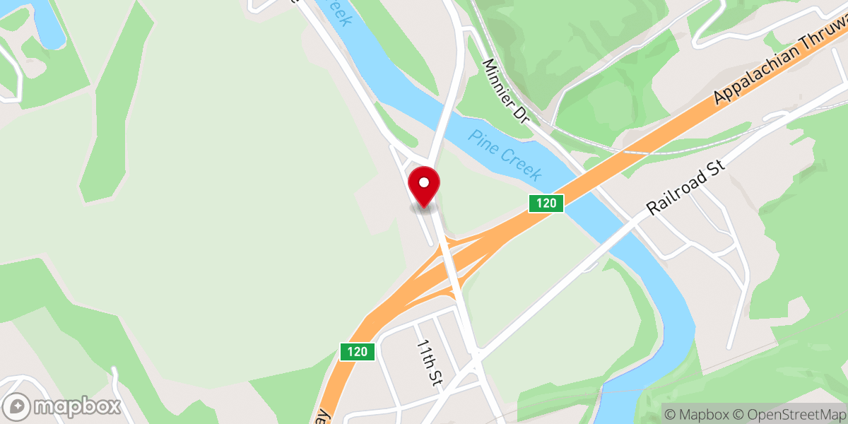 Map showing location of Phelps Chapel