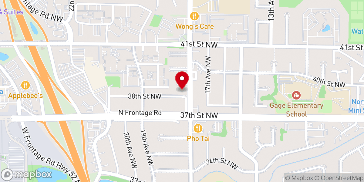 Map showing location of Oasis Church