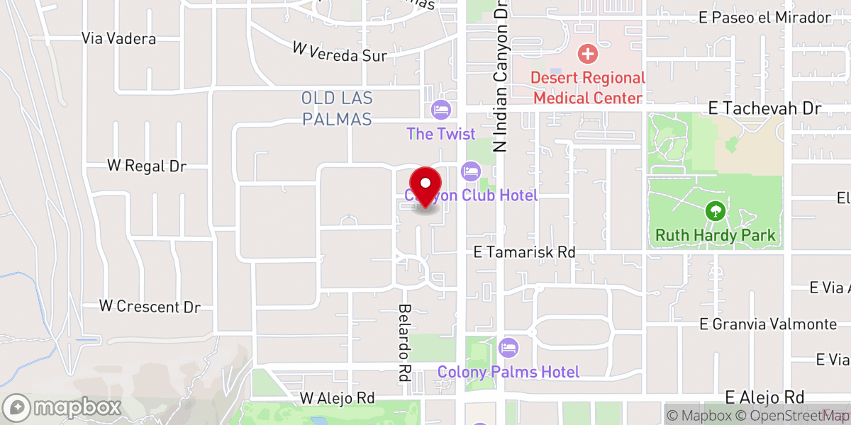 Map showing location of Church of St Paul In the Desert