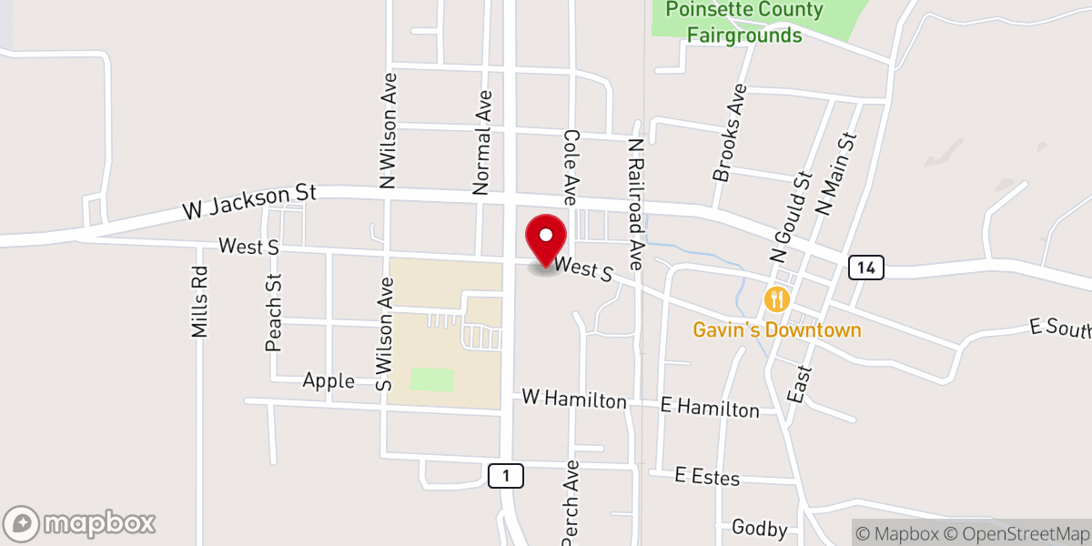 Map showing location of New Testament Missionary Baptist Church