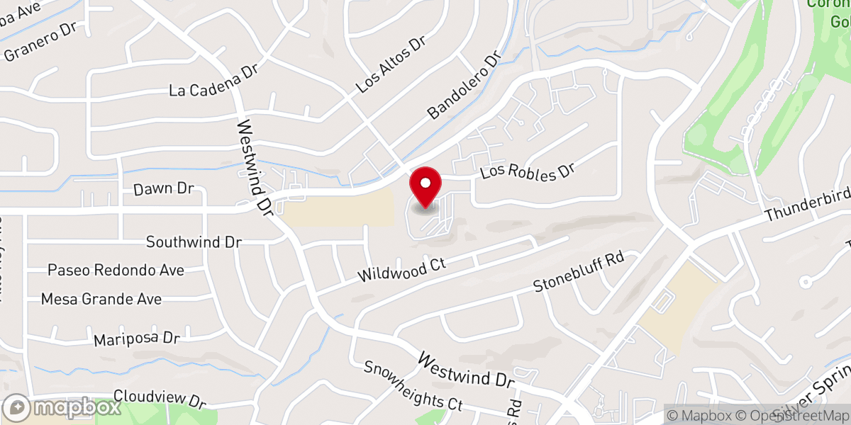 Map showing location of Saint Francis on the Hill Episcopal Church